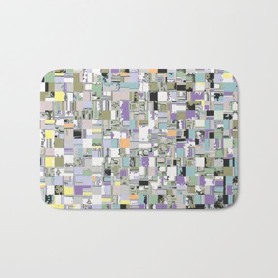 Chaotic Geometric Tiles Bath Mat