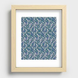 Sea Horse Repeat  Recessed Framed Print