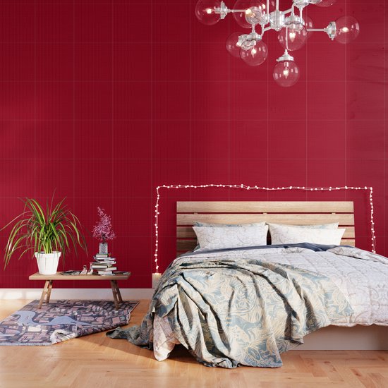 Red With Black Grid Wallpaper By Lovelylifestyle Society6