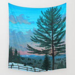 VT Cabin View Wall Tapestry