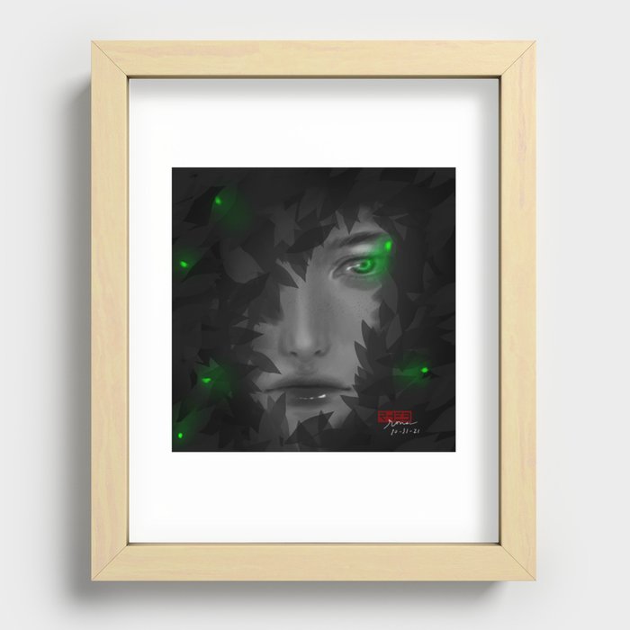 fireflies Recessed Framed Print