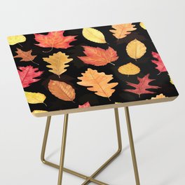 Autumn Leaves - black Side Table
