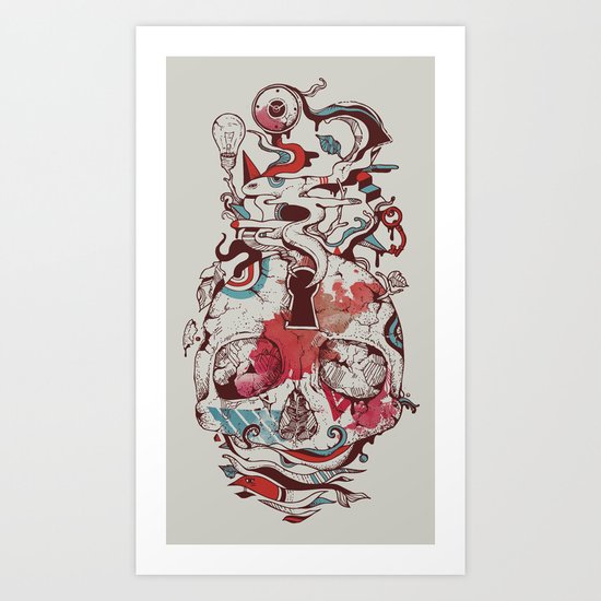 Landscape of an Open Mind Art Print