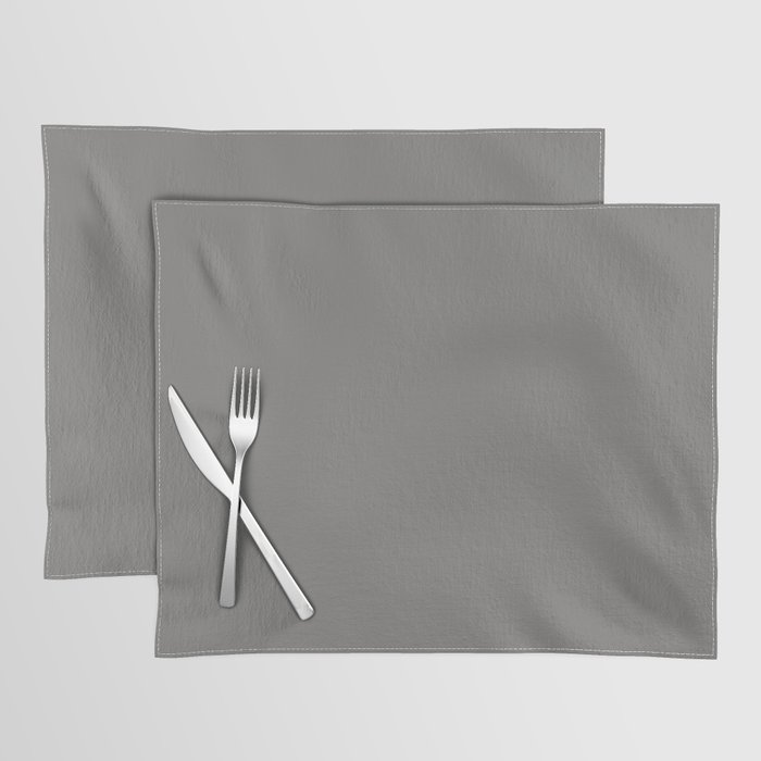 Scalloped Steel ~ Perfect Gray Placemat