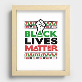 Black Lives Matter Recessed Framed Print