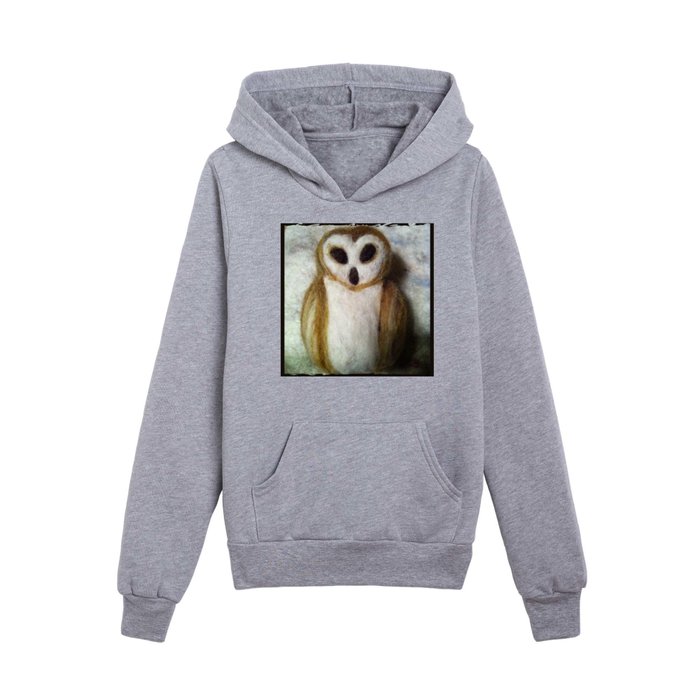 Caramel Barn Owl - Wise Owl Collection Kids Pullover Hoodie
