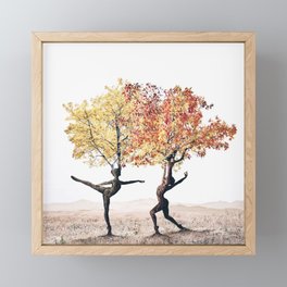 Dancing trees Framed Mini Art Print
