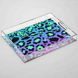 Bright Leopard Print 05 Acrylic Tray