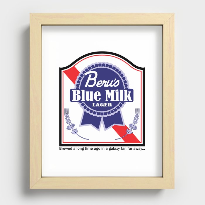 Beru's Blue Milk Lager Recessed Framed Print