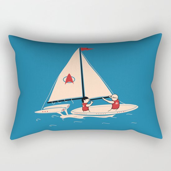 Sailing Towards Future Unknowns Rectangular Pillow