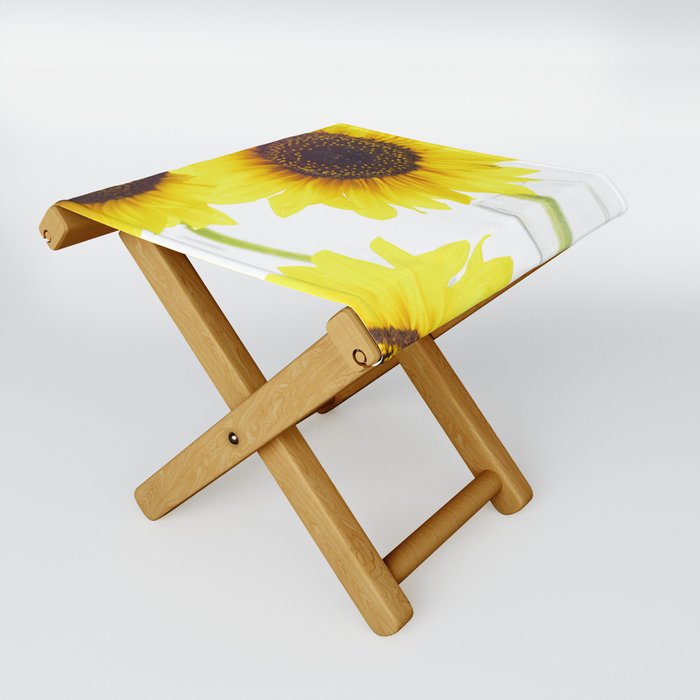 #Three  #Sunflowers for #decorativ #home #decors Folding Stool