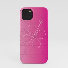 hibiscus window iPhone Case