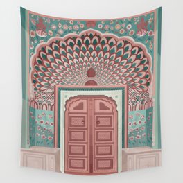 Jaipur Lotus Gate  Wall Tapestry