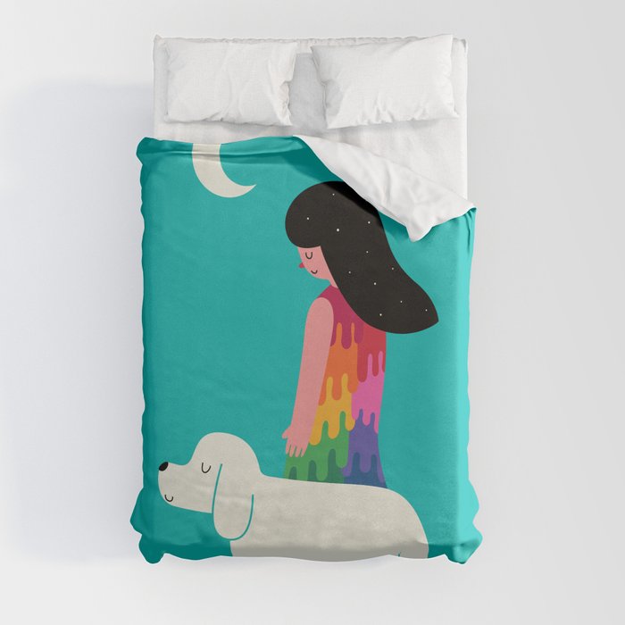 As Time Passes By Duvet Cover