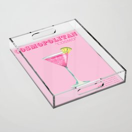 Cosmopolitan Pink Acrylic Tray