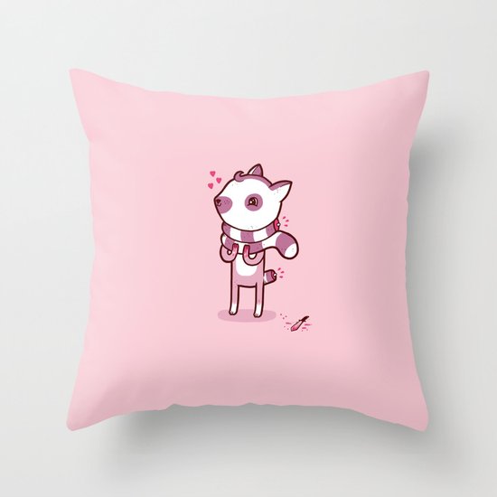 Lemur Chic Throw Pillow