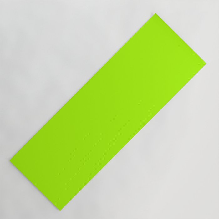 Trendy modern lime green neon color Yoga Mat