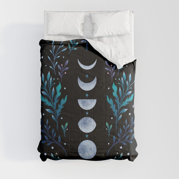 Moonlight Garden - Blue Comforter