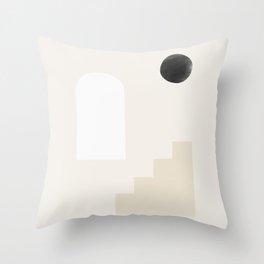 Boho Scenery NO.2 | Black Throw Pillow