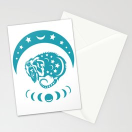 Teal Opossum Stationery Cards