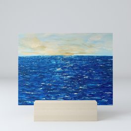 Calming ocean days Mini Art Print