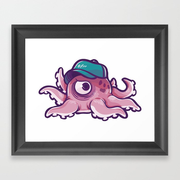 One Aye Octopus Framed Art Print