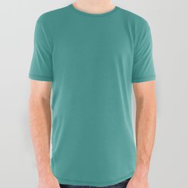 Teal Twirl All Over Graphic Tee