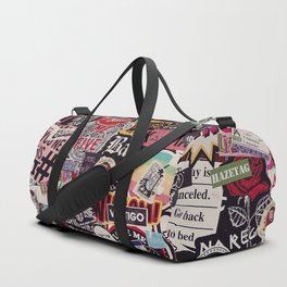 Colorful Sticker Vintage Abstract Pattern Duffle Bag