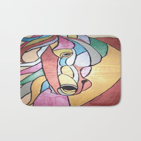 Metallic Horse Bath Mat