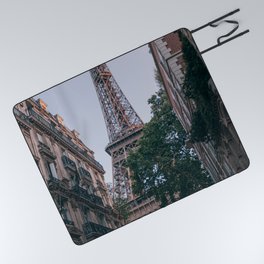 France Photography - Eiffel Tower Seen From Between Two Buildings Picnic Blanket