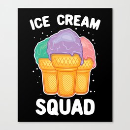 Ice Cream Squad Canvas Print