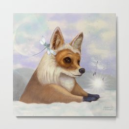 Fox in the sky Metal Print