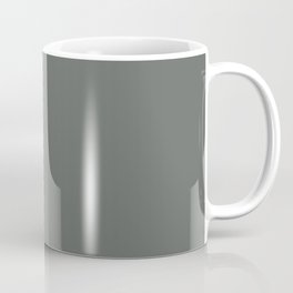 Best Seller Dark Muted Green Grey Solid Color Inspired by Jolie Paint 2020 Color of the Year Legacy Coffee Mug
