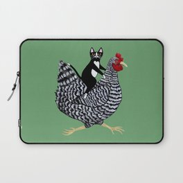 Cat on a Chicken Laptop Sleeve