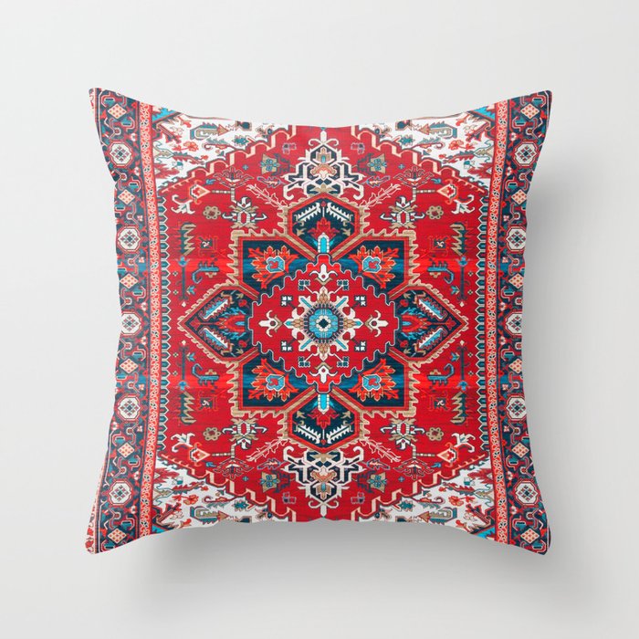 Mystic Nomad: Bohemian Moroccan Tapestry Throw Pillow