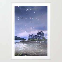 Castle in the Snow Art Print