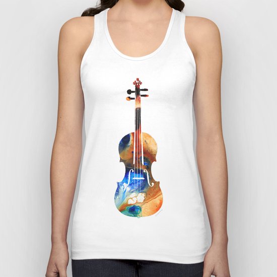 Violin Art By Sharon Cummings Unisex Tank Top