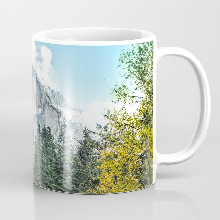 Yosemite's Half Dome After a Snowfall Coffee Mug