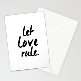 Let Love Rule Print Stationery Cards