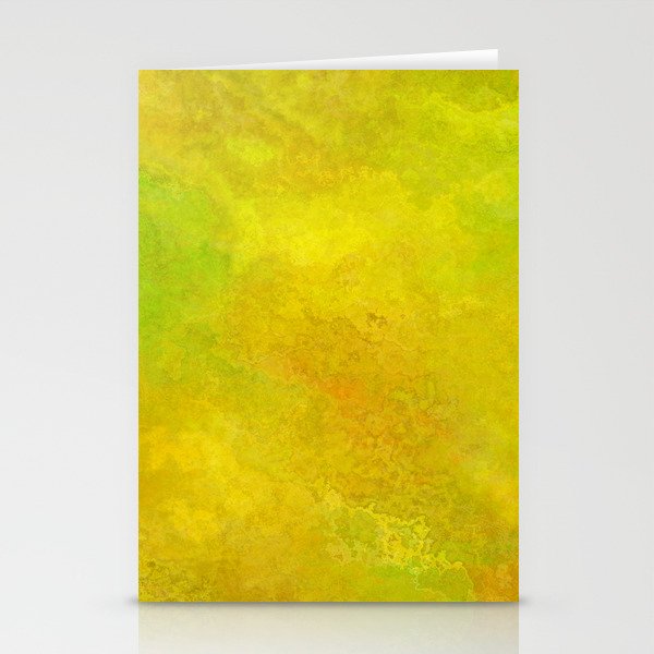 Yellow and Green Stationery Cards