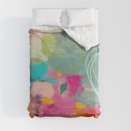 mixed abstract brush color study art 1 Comforter
