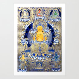 Tibetan Buddhist Future Buddha Maitreya Art Print