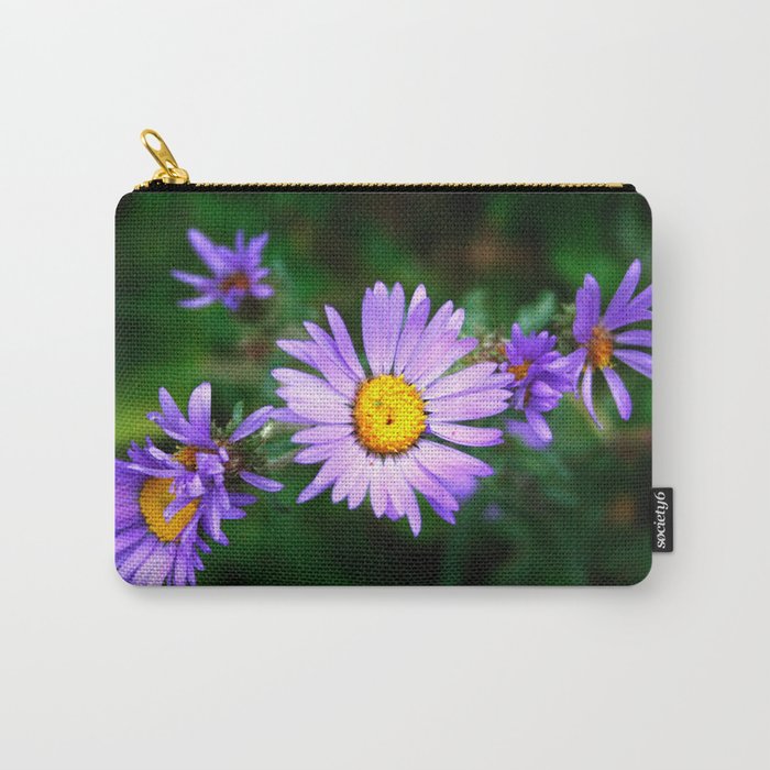 Purple Floral Carry-All Pouch