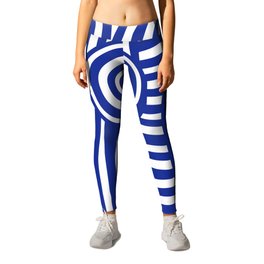 Nude striped in blue Leggings | Blue, Nude, White, Bluestripe, Figure, Stripe, Digital, Striped, Geometric, Stripes 