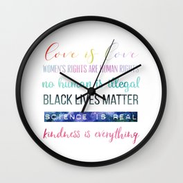 In This House We Believe... Resistance Art, Political Art Wall Clock