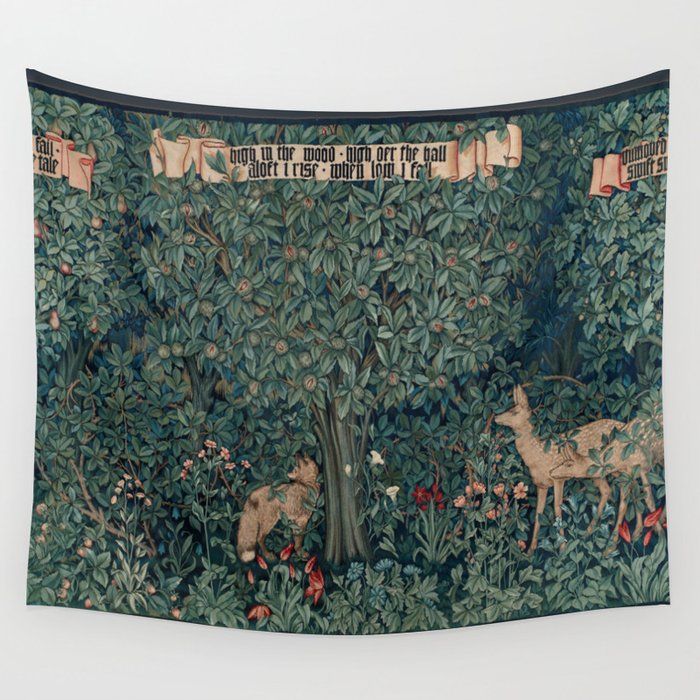 William Morris Greenery Tapestry Wall Tapestry