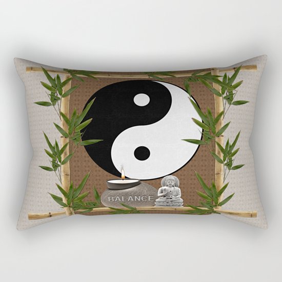 The Balance of Yin Yang Rectangular Pillow