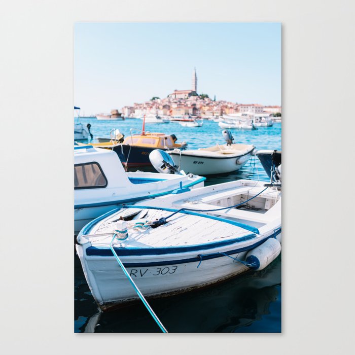 Harbour of Rovinj Canvas Print