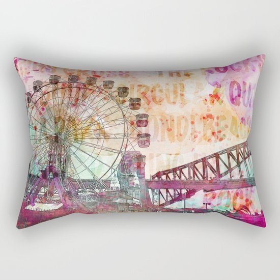 Sydney Luna Park Ferris Wheel Rectangular Pillow