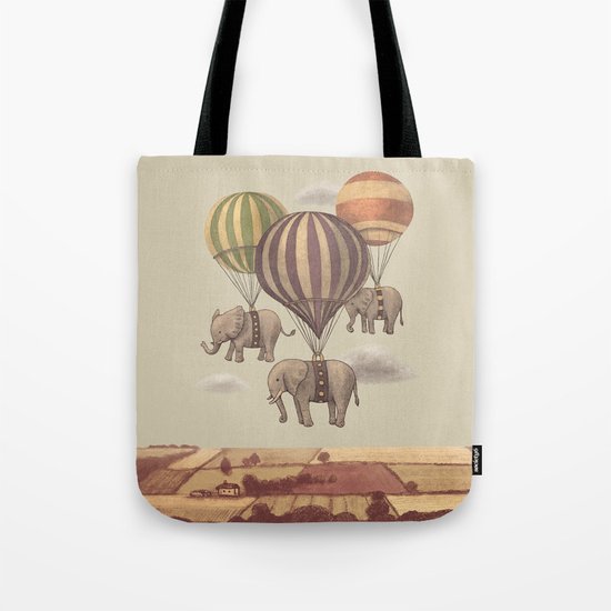 Flight of the Elephants Tote Bag